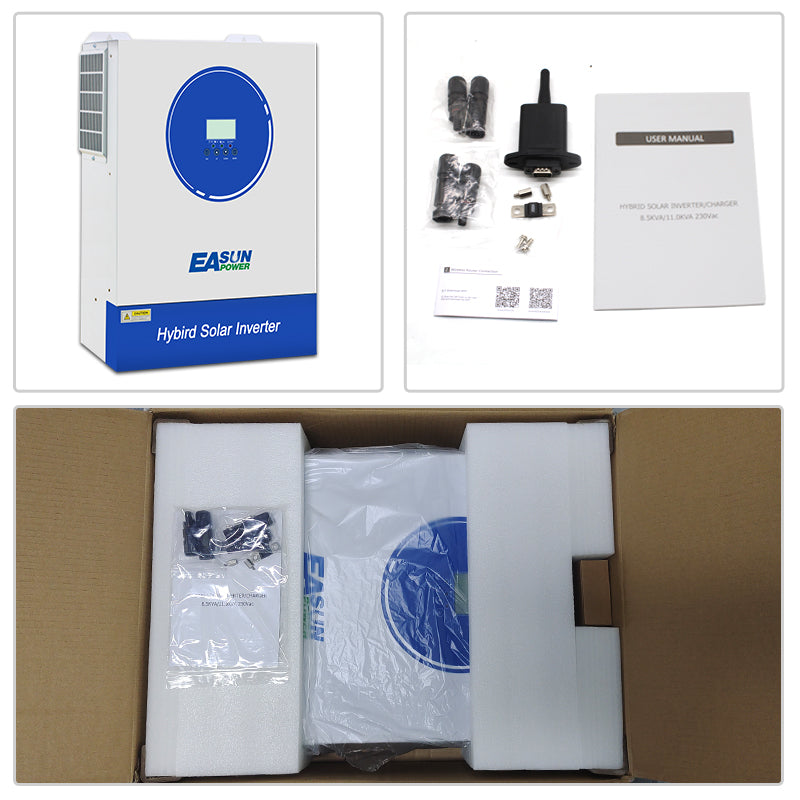 Inversor Fuera de Red Easunpower 11KW Cargador MPPT 160A con WiFi